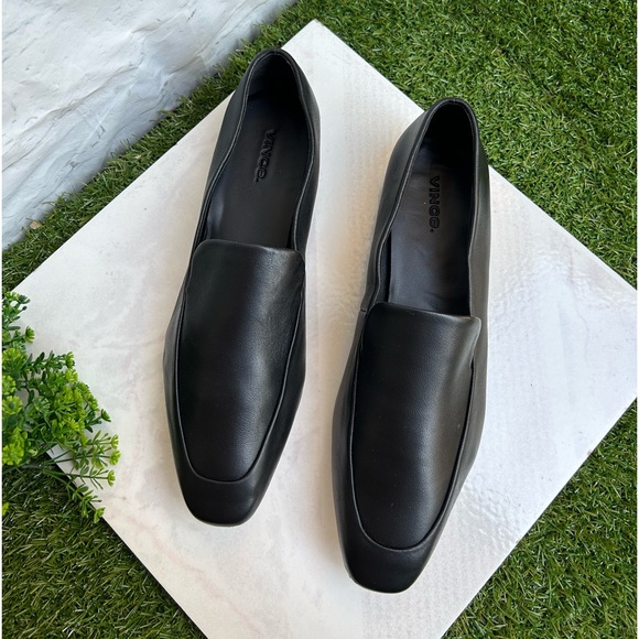 VINCE Women's Brette Loafers Black soft leather size 7.5 - Picture 12 of 12